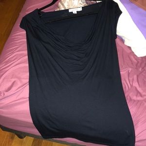 Navy blue business top